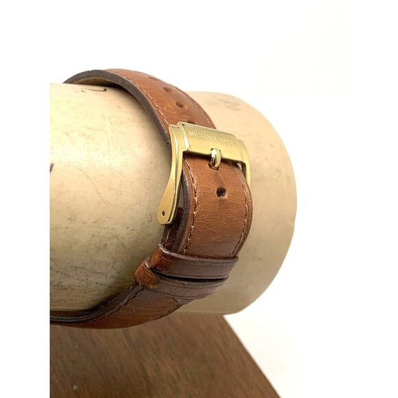 Michael Kors Women's Watch MK2249 Parker Quartz Gold Dial Leather Band 39mm - Picture 9 of 13